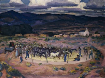 Burros cséplés