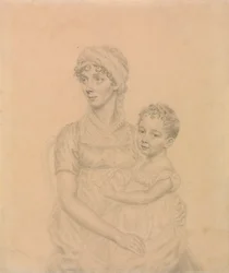 Lady Wigram kisfiával, William Pitt Wigrammal
