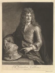 Grinling Gibbons portréja, 1690.