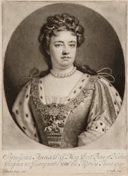 Anna királynő (mezzotint)