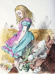 Alice állatokkal körülvéve