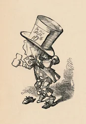 Az Őrült Kalapos a bíróságon, 1889