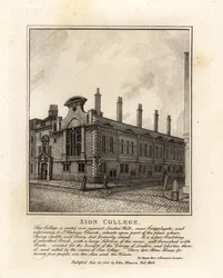 Sion College, a London Wall mellett, Cripplegate közelében