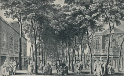 Társaság a Marylebone Gardensben, 1755, 1920