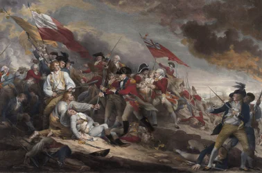 Warren tábornok halála a bunker hilli csatában, 1775. június 17., kiadva 1786