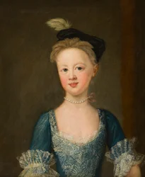 Miss Diana Bridgeman (1726-1764) portréja fiatalon, 1730-39 körül (olaj, vászon)