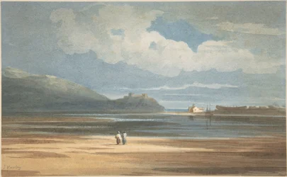Harlech vára a Traeth Mawr túloldalán