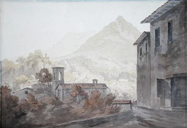Luganói-tó (akvarell papíron)