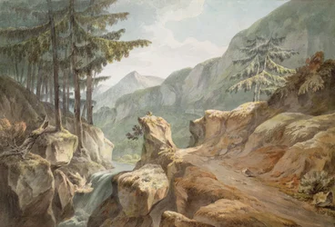 Splugen-hegy, svájci-olasz határ, 1781 (wc papíron)