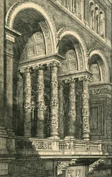 Központi mélyedés a fő négyszögben, 1860-as évek, 1881.