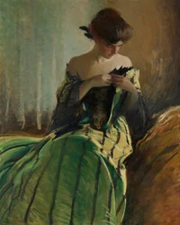 Tanulmány fekete és zöld színben, 1906.