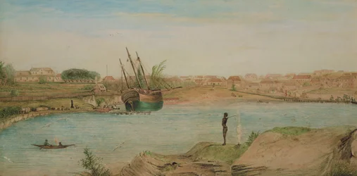 Sydney Cove, az öböl feje, 1808 (wc)