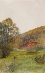 The Quantock Hills, 1870 körül (akvarell, papír)