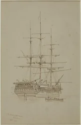 Buckinghamshire, Bombay (ceruza és akvarell (monokróm) papíron (szürke))