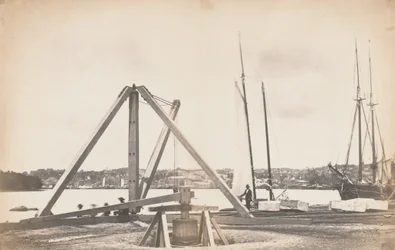 A washingtoni vízvezeték építése,1858-1859 (fénykép)