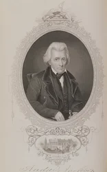 Andrew Jackson, Az Egyesült Államok története című kötetből. II, Charles Mackay, metszett W.J. Edwards