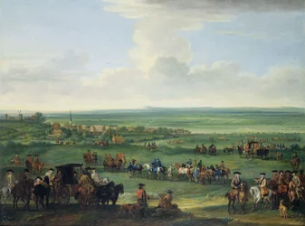 I. György (1660-1727) Newmarketben, 1717. október 4. vagy 5., 1717 körül (olaj, vászon)