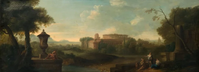 Róma az Aventinus-dombtól, 1710.