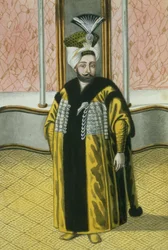 Mustapha IV (1779–1808) szultán 1807–1808, „A török császárok portréi” sorozatból