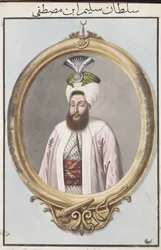 Selim III (1761–1808) szultán 1789–1807, a „Török császárok portréi” sorozatból