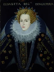 I. Erzsébet királynő (1533-1603) portréja (olaj, vászon)
