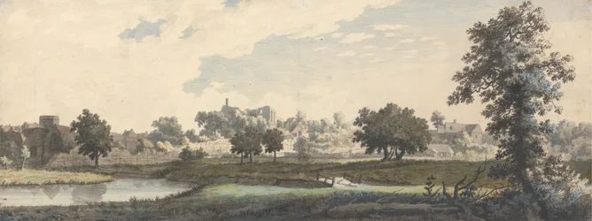 A Stour folyó, a St. Mildred-templom és a Canterbury-kastély