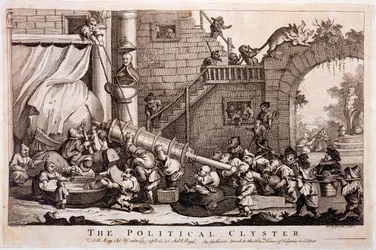 The Political Clyster, William Hogarth nyomtatványa, 1757