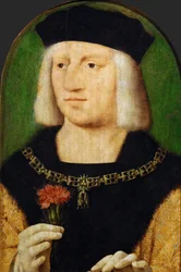 Korai holland művészet: I. Maximilianus császár (1459-1519) portréja par Cleve, Joos van (kb. 1485-1540), 1508 körül. Olaj, fa, 28,5x22,3. Művészettörténeti Múzeum, Vienne