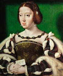 Korai holland művészet : Eleanor osztrák királynő (1498-1558) portréja par Cleve, Joos van (kb. 1485-1540), 1530 után. Olaj, fa, 35,5x29,5. Művészettörténeti Múzeum, Vienne