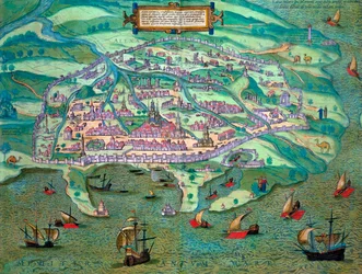 Alexandria térképe, Egyiptom, c1572