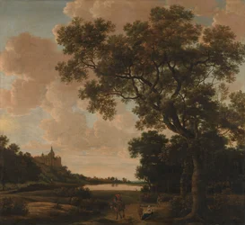 Tájkép a Schwanenburggal, 1650-1655 körül (olaj, vászon)