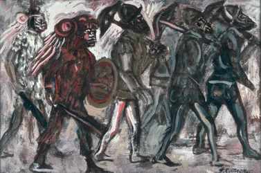 The Teules, 1945 körül (gouache papíron)