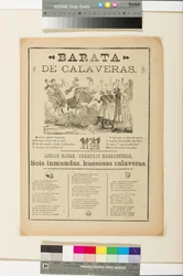 Szélső oldal: Skull Sale, 1890 körül (újságpapíron litho)