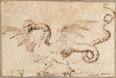 Tanulmány egy sárkányról, 1620-as évek.