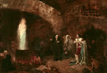 "A boszorkányok vagy Faust" Illusztráció Johann Wolfgang von Goethe (1749-1832) munkájához (festmény)