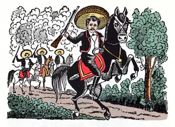 Romero Macario – A mexikói forradalom (1910-1920) Jose Guadalupe Posada (1852-1913) xilográfia