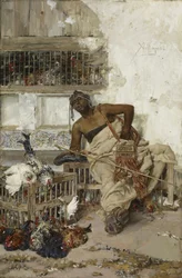 Baromfipiac, Tanger, 1881 körül (olaj, fa)