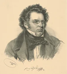 Franz Schubert portréja 1797-1828, 1846.