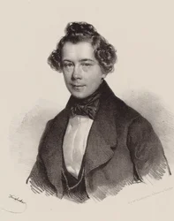 Joseph Lanner zeneszerző portréja 1801-1843, 1830.