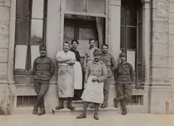 Album "Az én világháborúm – emlékek a délnyugati frontról Karintiában, Olaszországban, Trentino-Alto Adige" 1915.03.31-1918.12.11 - Josef Zohles Bécs ": csoportos portré
