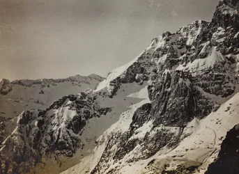 Album "Az én világháborúm – emlékek a délnyugati frontról Karintiában, Olaszországban, Trentino-Alto Adige" 1915.03.31-1918.12.11 - Josef Zohles Bécs ": az Alpok (f/w fotó)