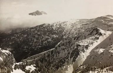 Album "Meine weltkriegs - Erinnerungen South-West Front (Karintia, Olaszország, Dél-Tirol) (Az én világháborúm - emlékek a délnyugati frontról Karintiában, Olaszországban, Trentino-Alto Adige) 1915.03.31.-12.11. 1918 - Josef Zohles Wien ": kilátás az Alpok