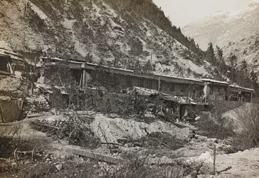 Album "Az én világháborúm – emlékek a délnyugati frontról Karintiában, Olaszországban, Trentino-Alto Adige" 1915.03.31-1918.12.11 - Josef Zohles Bécs ": katonai laktanya (f/w fotó