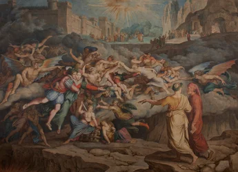 Dante és Vergilius a pokol második körében, 1823.