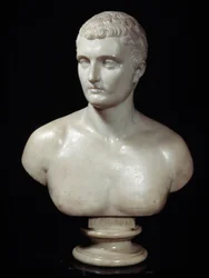 Charles Marie Bonaparte (1746-1785), Joseph Charles Marin (1759-1834) Napóleon Márvány szobrának atyja mellszobra 19. századi Párizs, Thiers Alapítvány