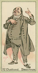 Mr Chadband, Bleak House (színes litográfia)