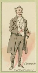 Mr Pecksniff, Martin Chuzzlewit (színes litográfia)