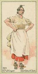 Mrs McStinger, Dombey és fia (színes litográfia)