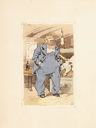 Jack Bunsby kapitány, a Dombey and Son-ból (1848)