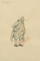 Phil Parkes, 1920-as évek (toll és tinta WC-vel papíron)